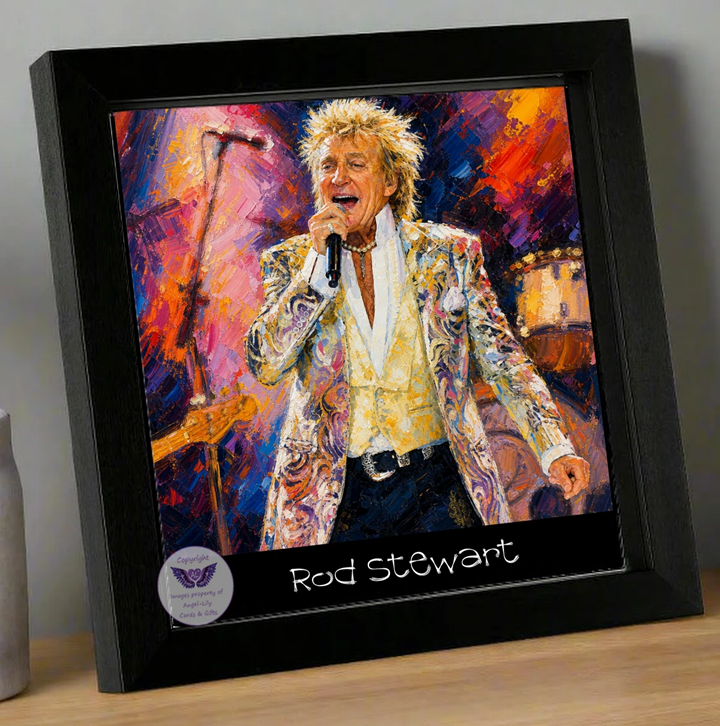 Image Size: 8" X 8", Black Wood Frame, Glass Front, Hanging Frame, Image Type: Print, 3D Decoupage effect: £15.00