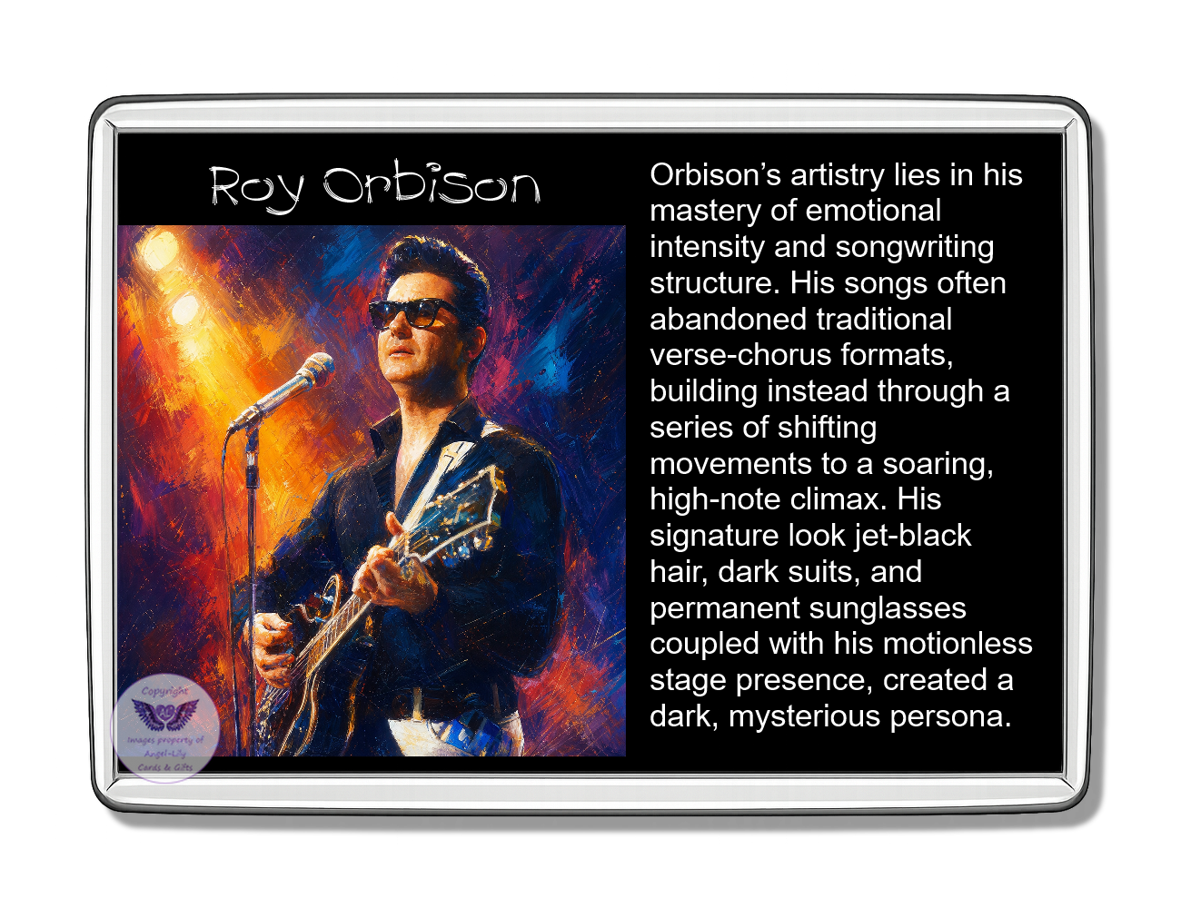 Image Size: 90 X 60mm, Clear plastic , Single sided, Image Type: Print, Magnetic strip attached, 2D Effect: £5.00