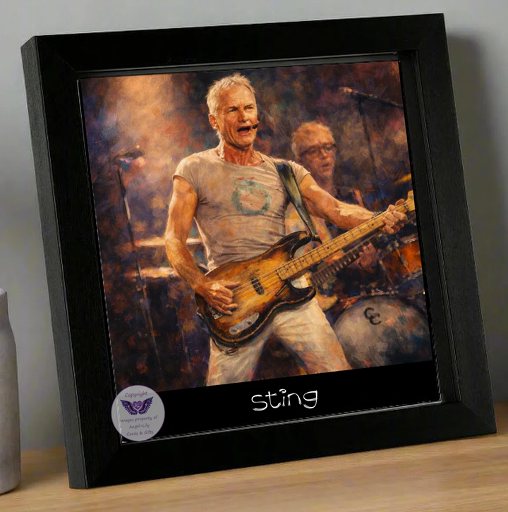 Image Size: 8" X 8", Black Wood Frame, Glass Front, Hanging Frame, Image Type: Print, 3D Decoupage effect: £15.00