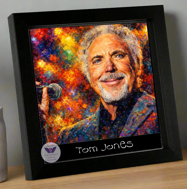 Image Size: 8" X 8", Black Wood Frame, Glass Front, Hanging Frame, Image Type: Print, 3D Decoupage effect: £15.00
