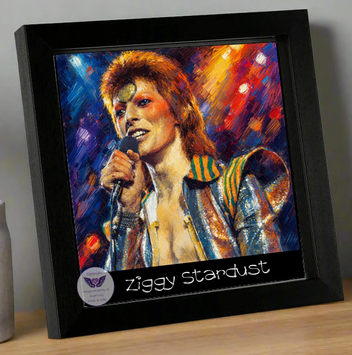 Image Size: 8" X 8", Black Wood Frame, Glass Front, Hanging Frame, Image Type: Print, 3D Decoupage effect: £15.00