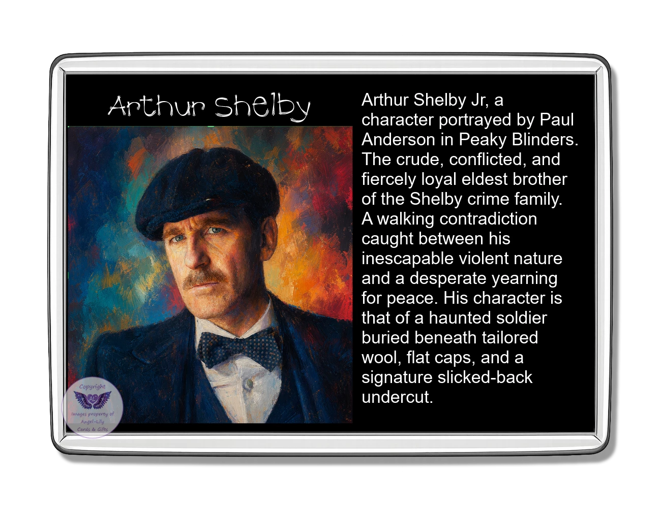 Image Size: 90 X 60mm, Clear plastic , Single sided, Image Type: Print, Magnetic strip attached, 2D Effect: £5.00