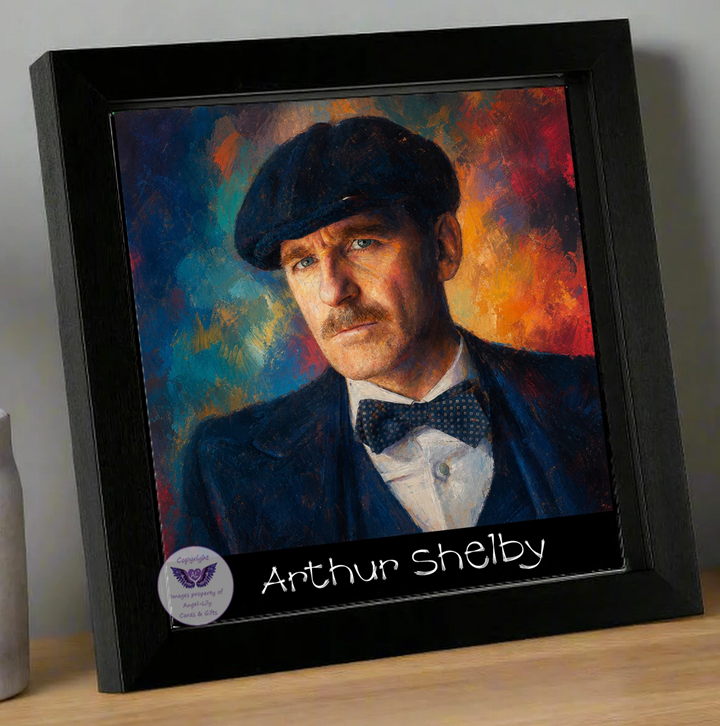 Image Size: 8" X 8", Black Wood Frame, Glass Front, Hanging Frame, Image Type: Print, 3D Decoupage effect: £15.00