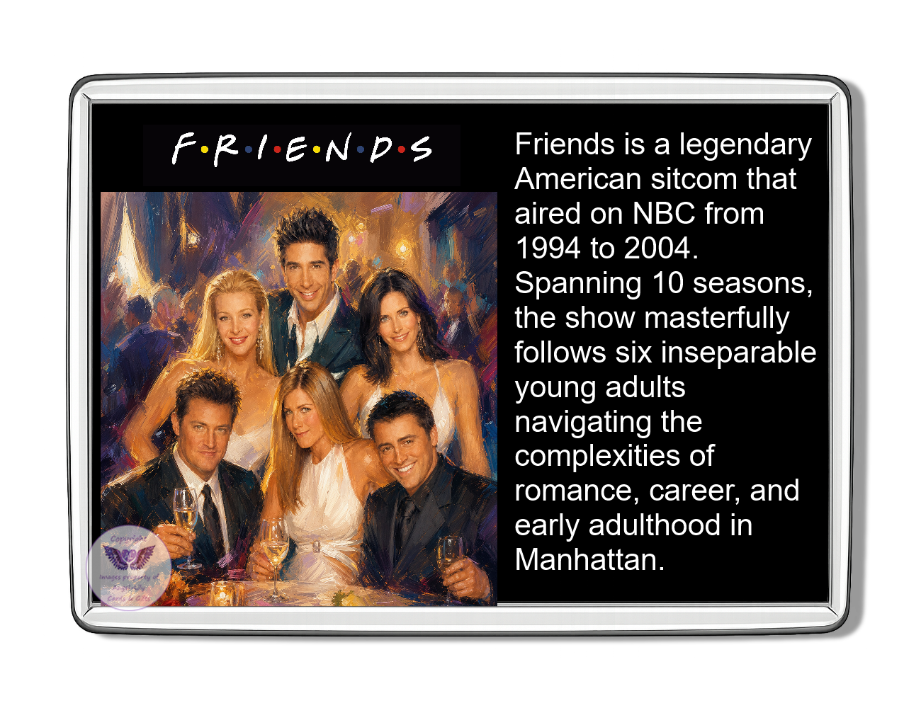 Image Size: 90 X 60mm, Clear plastic , Single sided, Image Type: Print, Magnetic strip attached, 2D Effect: £5.00