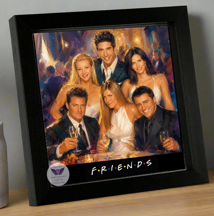 Image Size: 8" X 8", Black Wood Frame, Glass Front, Hanging Frame, Image Type: Print, 3D Decoupage effect: £15.00