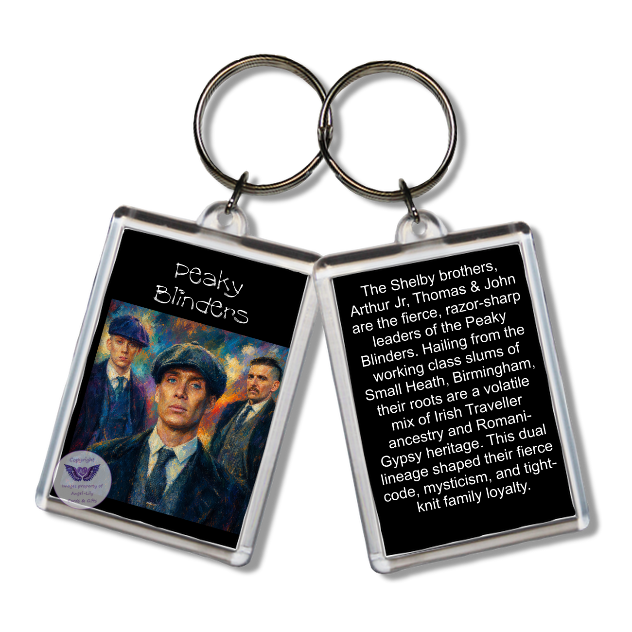 Image Size: 65 X 43mm, Clear plastic . Double sided, Image & brief bio, Image Type: Print, 2D Effect: £3.00