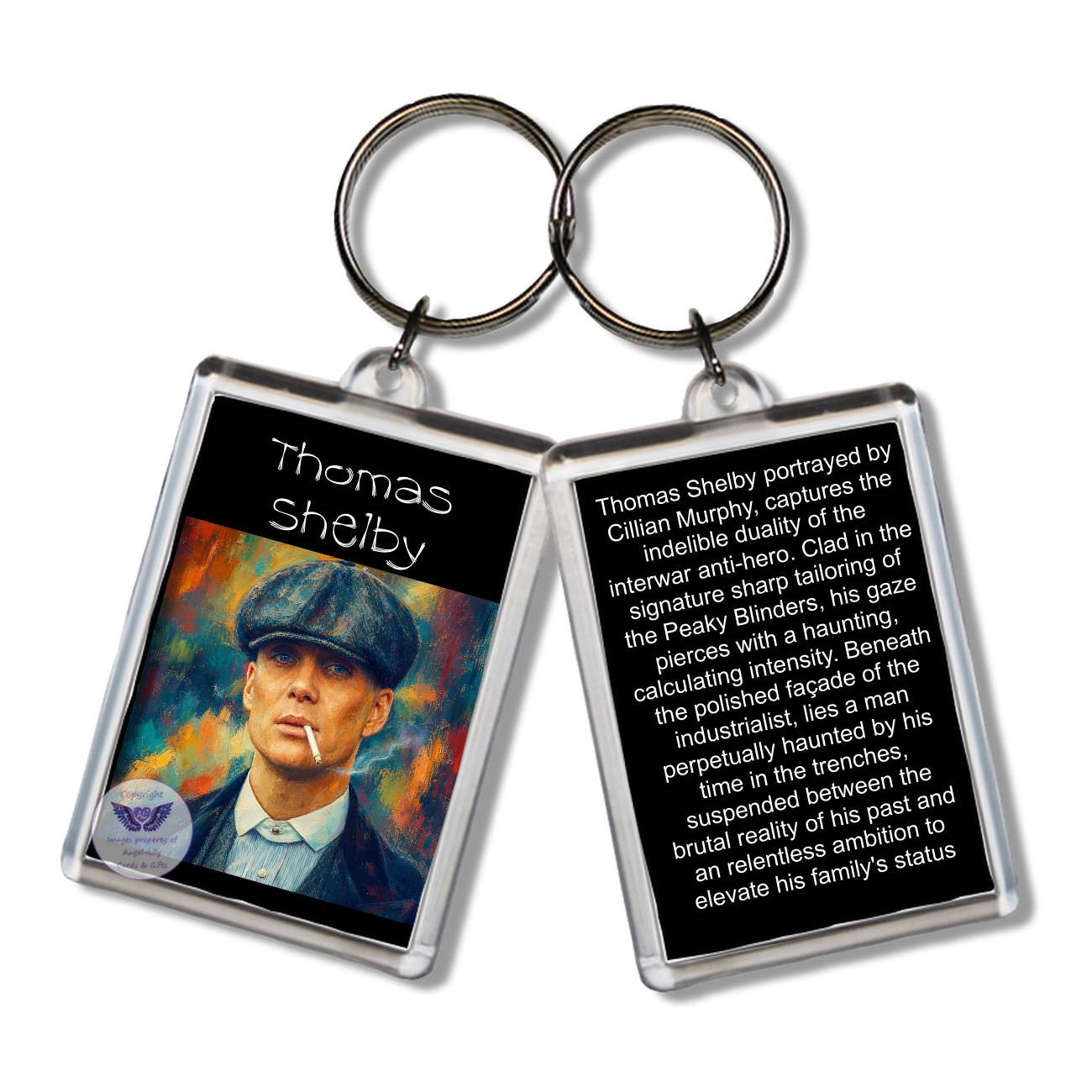 Image Size: 65 X 43mm, Clear plastic . Double sided, Image & brief bio, Image Type: Print, 2D Effect: £3.00